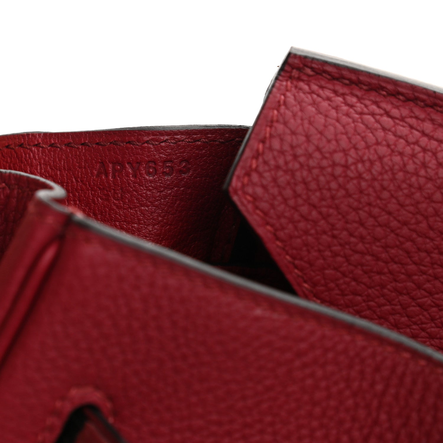 product image of hermes blind stamp on birkin 30 FASHIONPHILE