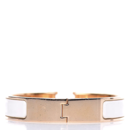 Hermes Enamel Narrow Clic Clac H Bracelet PM White 3 of 6