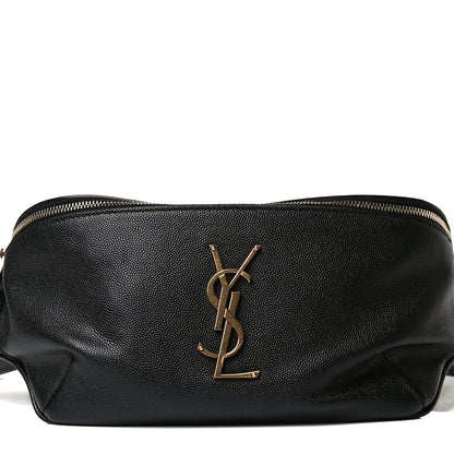 Saint Laurent Grain De Poudre Monogram Belt Bag Black 8 of 13