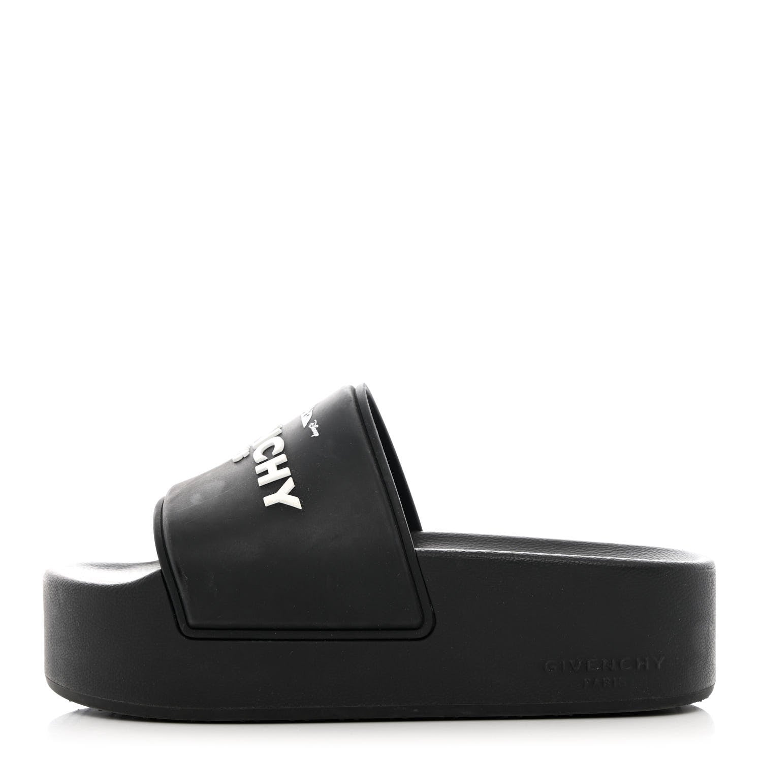 Givenchy Rubber Logo 101 Dalmatians Print Platform Slides 39 Black 1 of 12