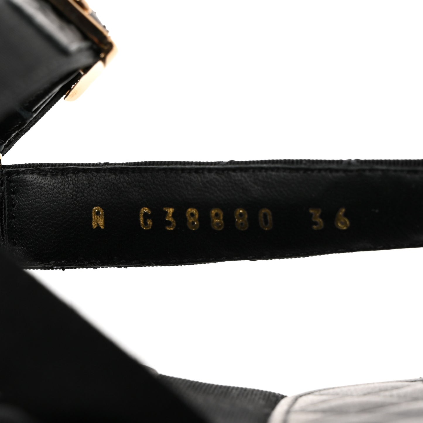 Grosgrain Logo Platform Sandals 36 Black