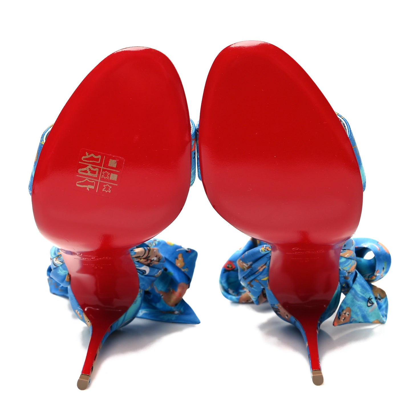 Crepe Satin Greekaba Du Desert 100 Sandal 39 Blue Multicolor