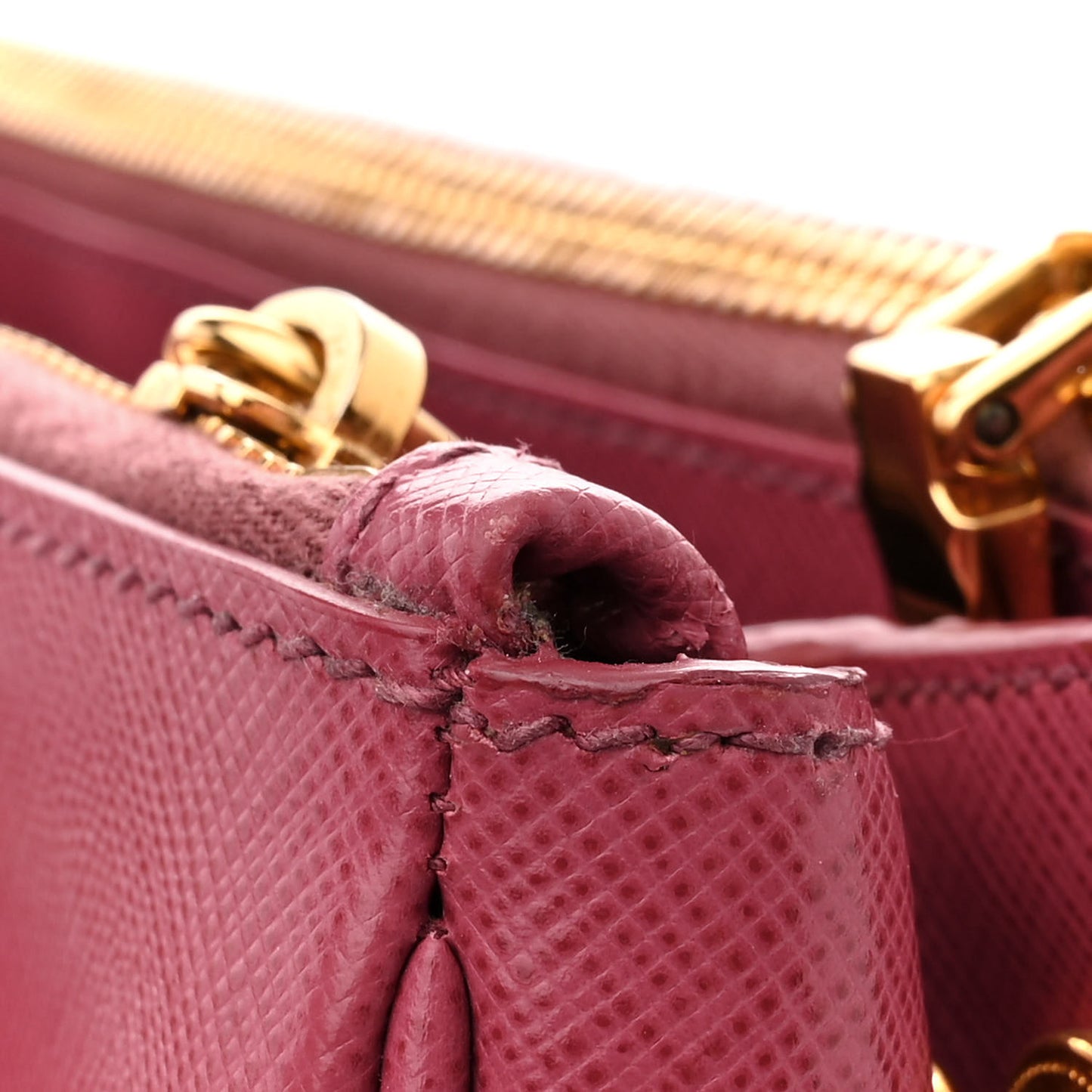 Saffiano Small Galleria Double Zip Tote Peonia