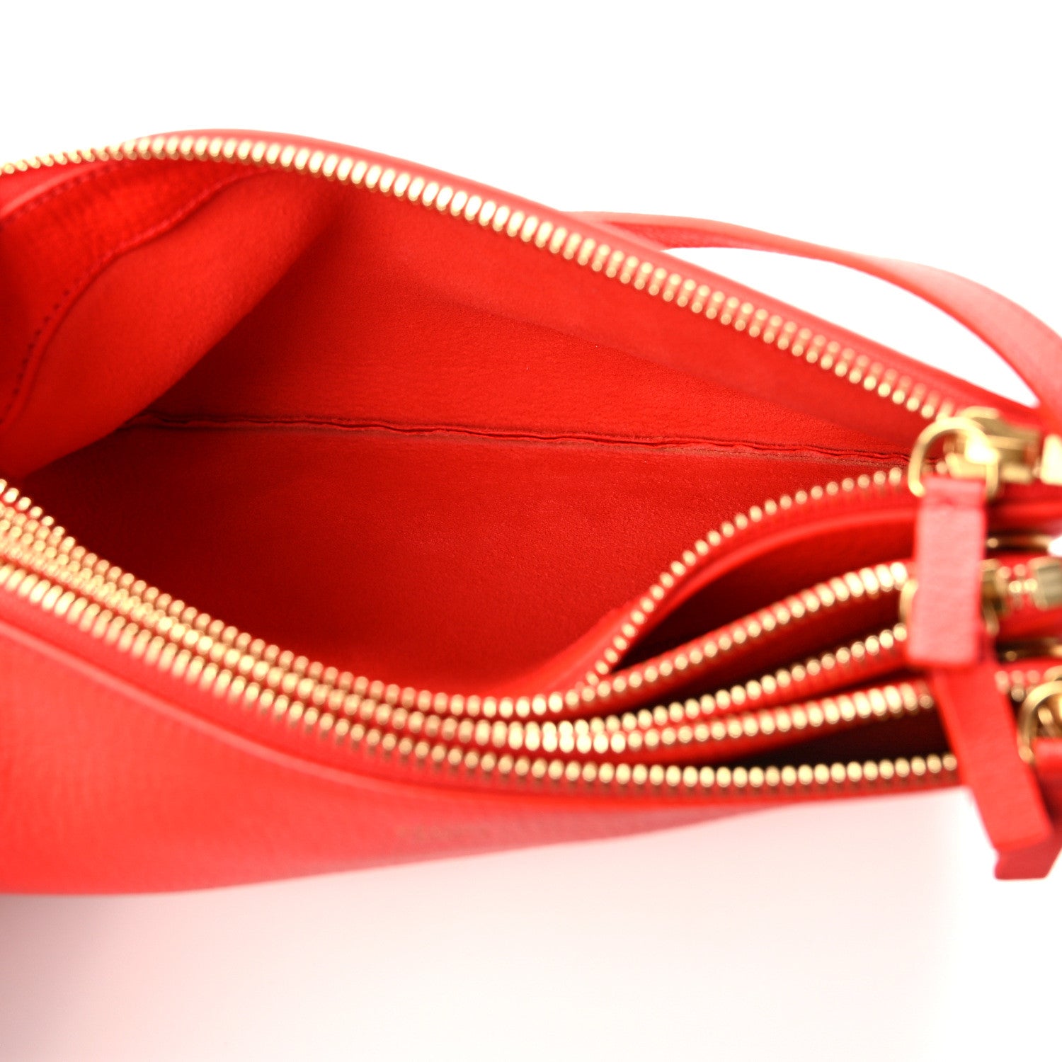 Celine Goatskin Small Trio Crossbody Bag Alizarin 5 of 11