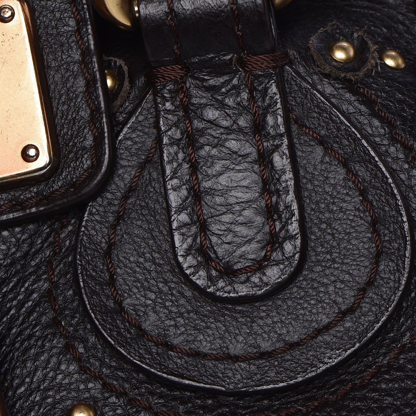 Calfskin Paddington Satchel Chocolate