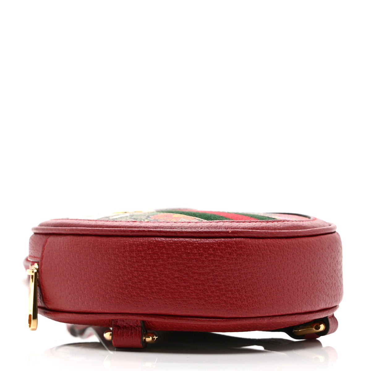 Gucci GG Supreme Monogram Web Flora Mini Ophidia Round 