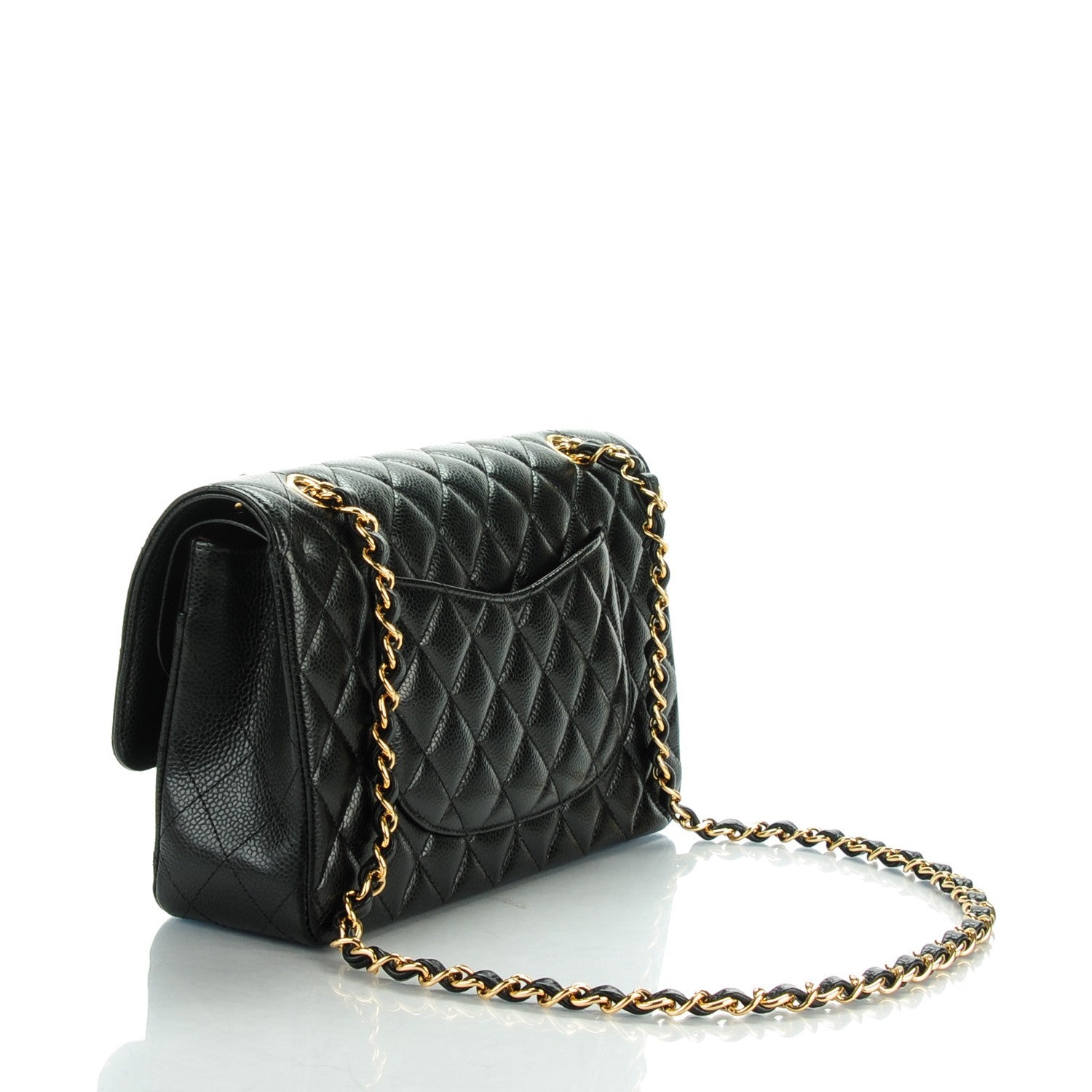 Chanel Caviar Quilted Medium Double Flap Black 3 of 8