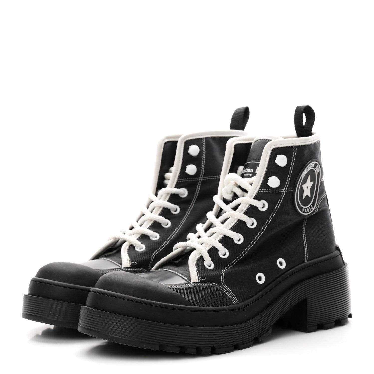Christian Dior Technical Fabric D-Rise 35mm Boots 39.5 Black 4 of 10