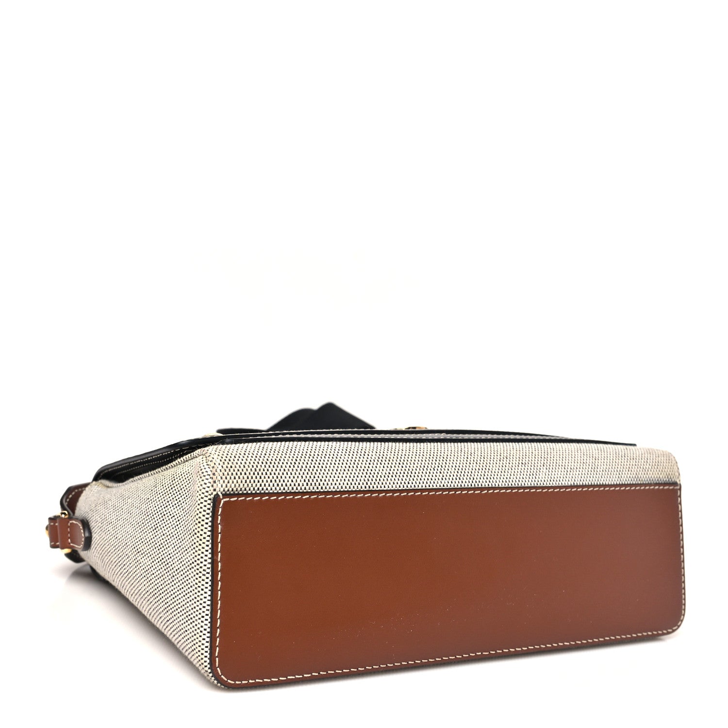 Burberry Canvas Horseferry Print Note Crossbody Bag Grey Black 4 of 10