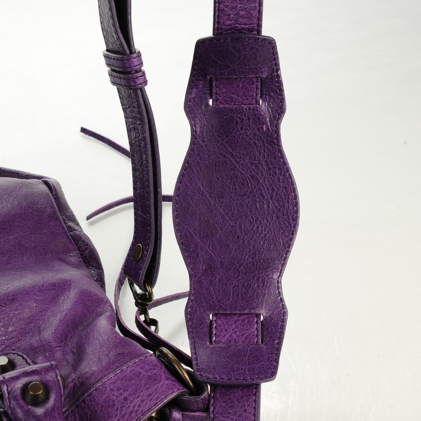 Balenciaga Agneau Classic Hardware Town Dark Violet 8 of 8