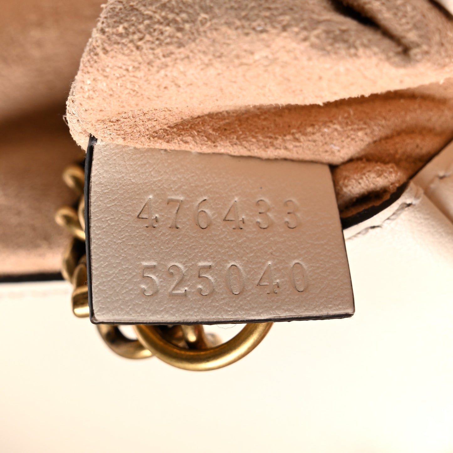 Calfskin Matelasse Super Mini GG Marmont Shoulder Bag White