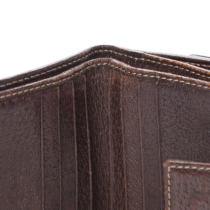 Gucci Horsebit Canvas Treasure Compact Wallet Dark Brown 17 of 18