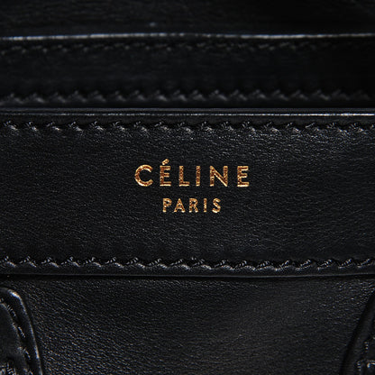 Celine Smooth Calfskin Nano Luggage Black 6 of 9