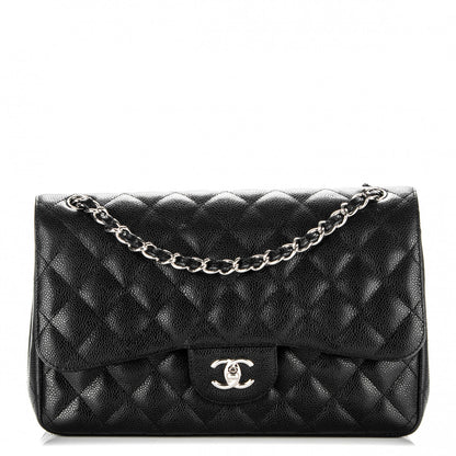 Chanel Caviar Quilted Jumbo Double Flap Black 1 of 7