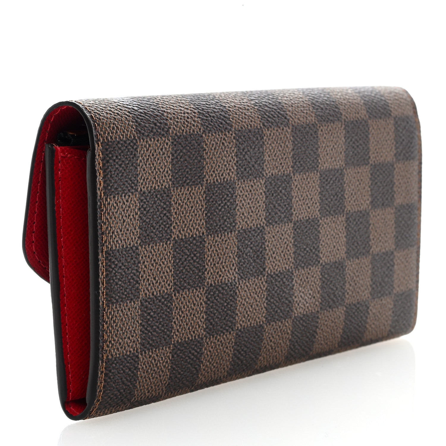 Louis Vuitton Damier Ebene Emilie Wallet Red 3 of 6