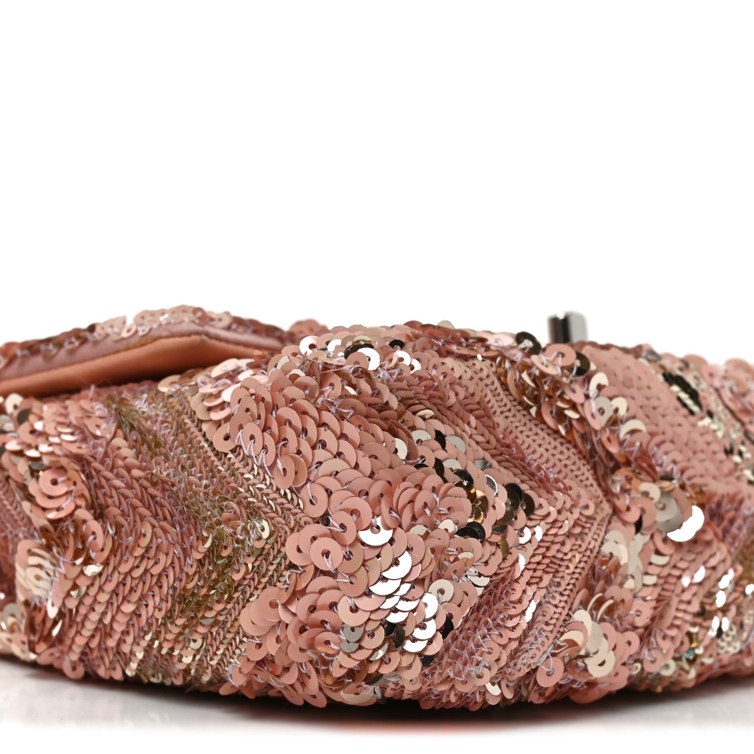 Chanel Sequins Chevron Mini Rectangular Flap Pink 9 of 10