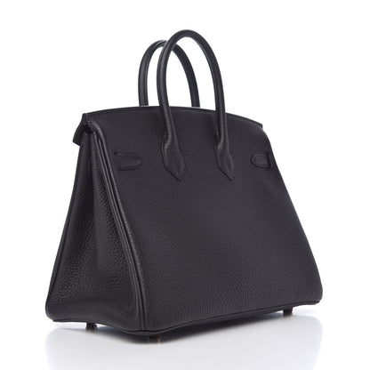 Hermes Togo Birkin 25 Black 3 of 10