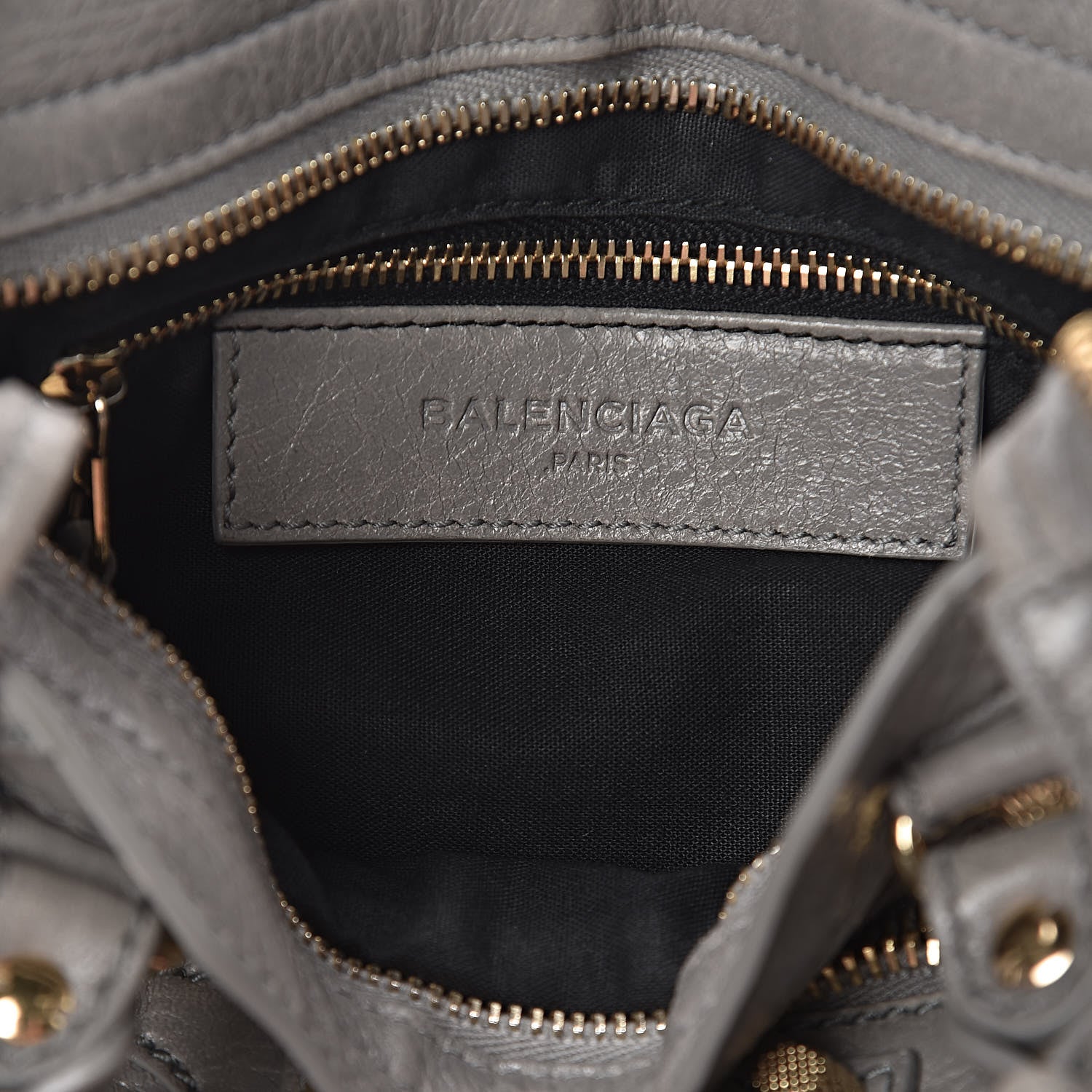 Balenciaga Agneau Giant 12 Gold Hardware Mini City Gris Pyrite 6 of 11