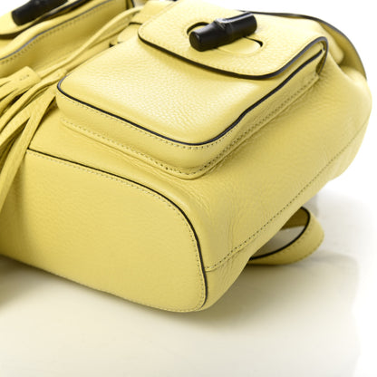 Gucci Cellarius Calfskin Medium Bamboo Backpack Mimosa Flower 8 of 9