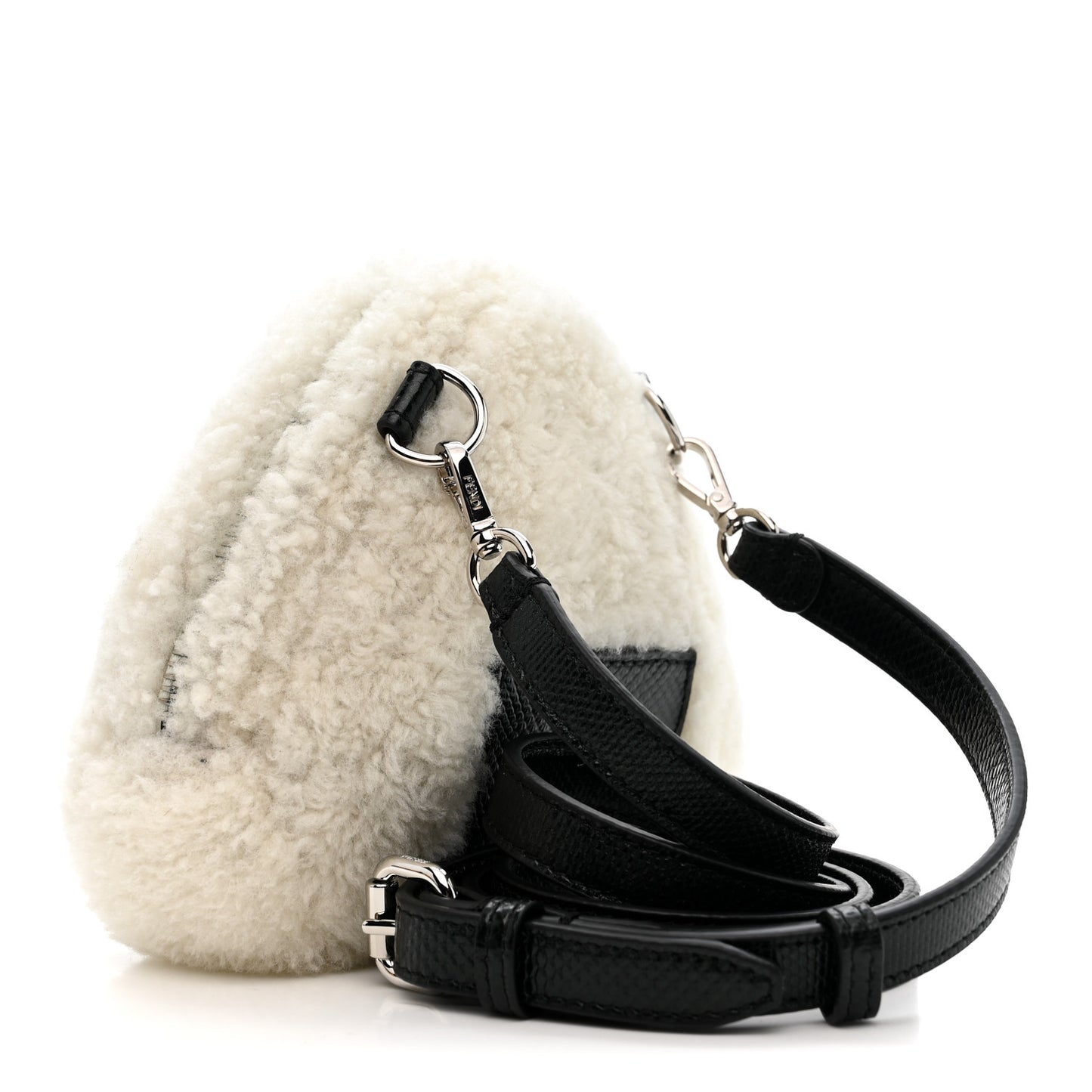 Sheepskin Karung Miniature Onigiri Bag White Ice Verde Alga