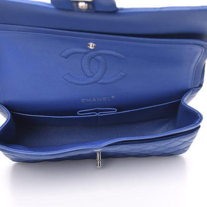 Chanel Lambskin Quilted Medium Double Flap Blue 5 of 14