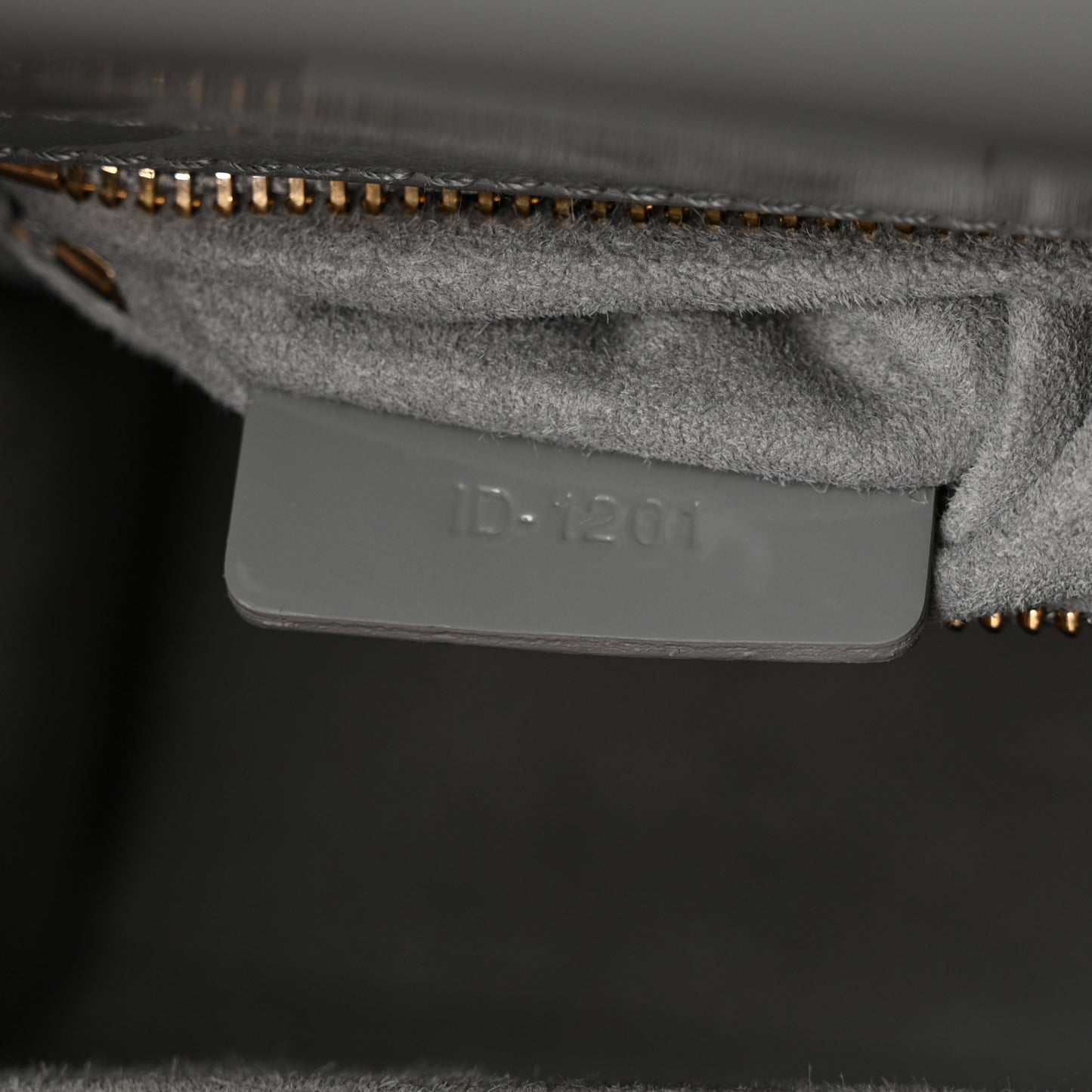 Patent Cannage Small Lady Dior Grey