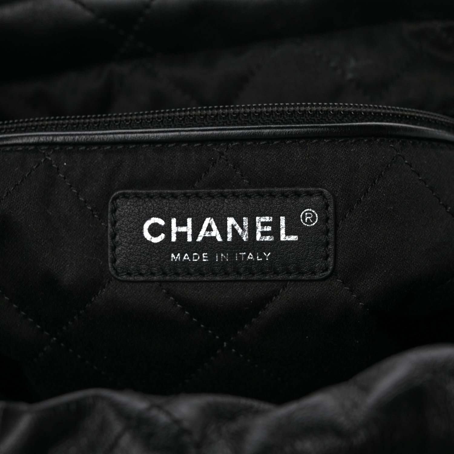 Chanel Shiny Calfskin Quilted Small Chanel 22 So Black 6 of 9