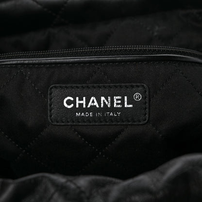 Chanel Shiny Calfskin Quilted Small Chanel 22 So Black 6 of 9