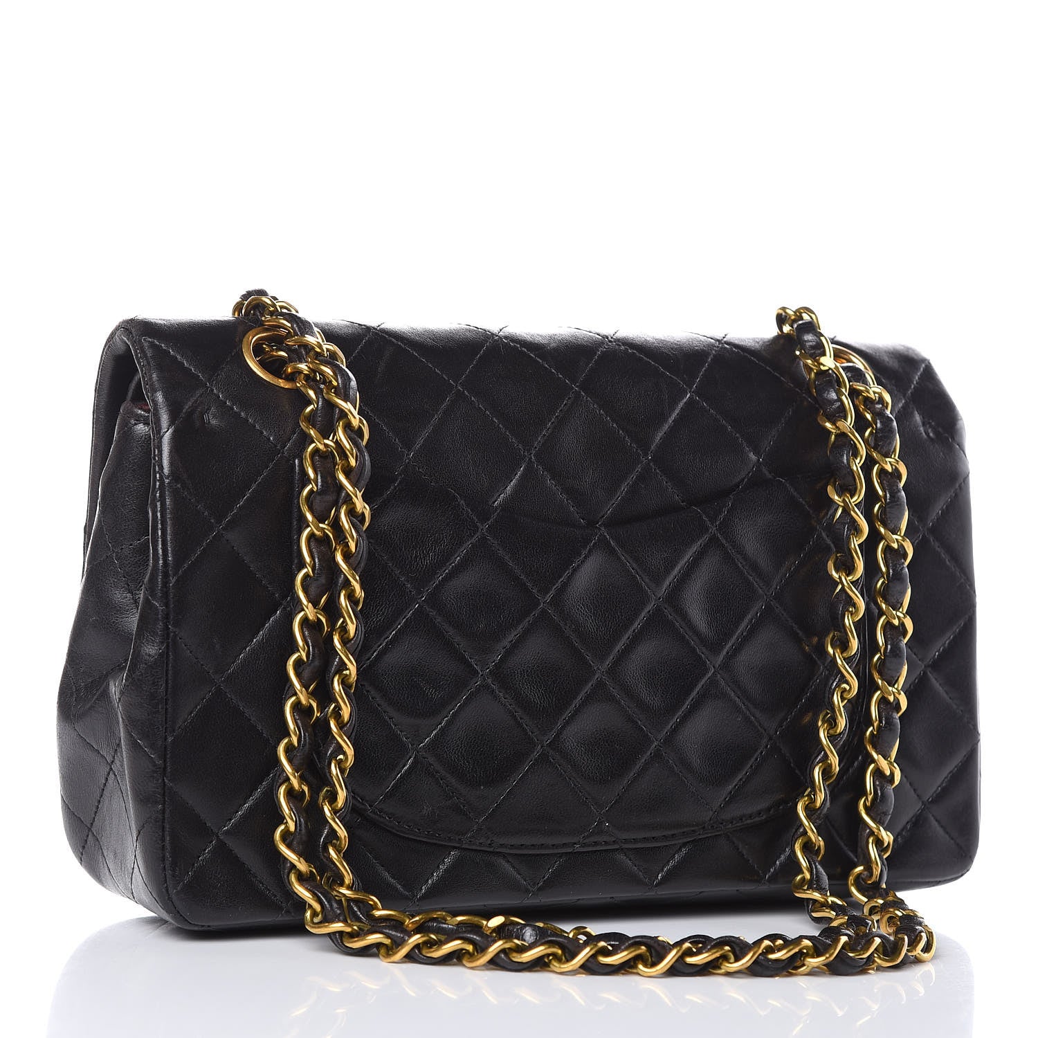 Chanel Lambskin Quilted Small Double Flap Black 5 of 18