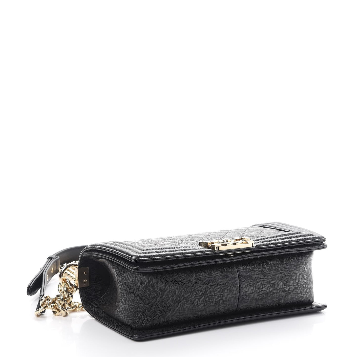 Caviar Quilted Medium Boy Flap Black