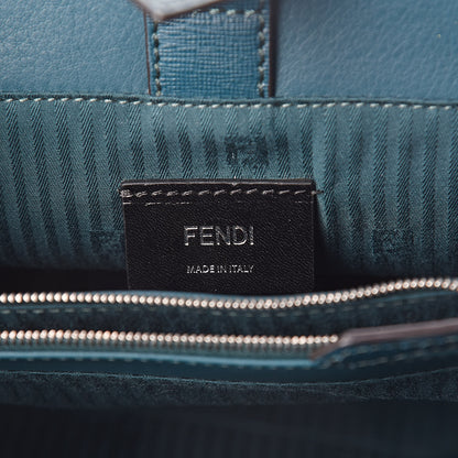 Fendi Vitello Elite Petite 2Jours Tote Oceano 6 of 9
