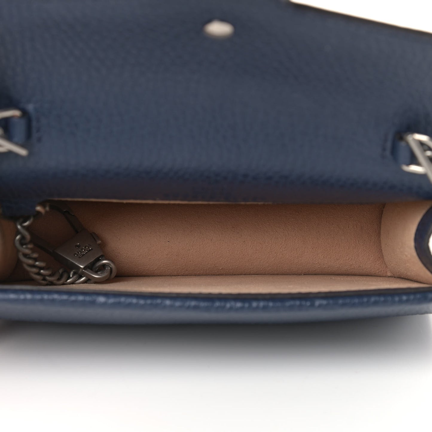 Dollar Calfskin Crystal Super Mini Dionysus Shoulder Bag Blue Agata Black Diamond
