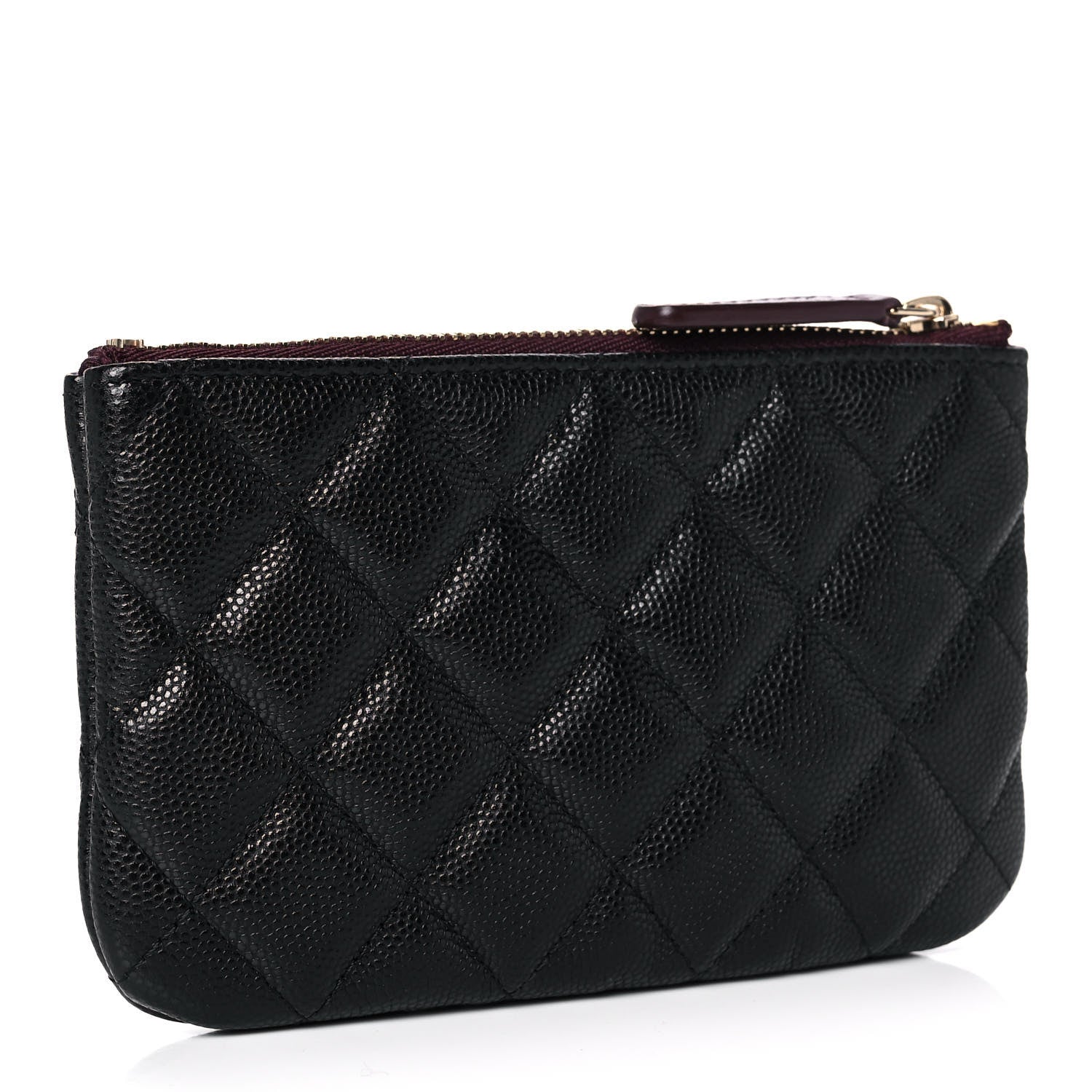 Chanel Caviar Quilted Small Cosmetic Case Black 3 of 11