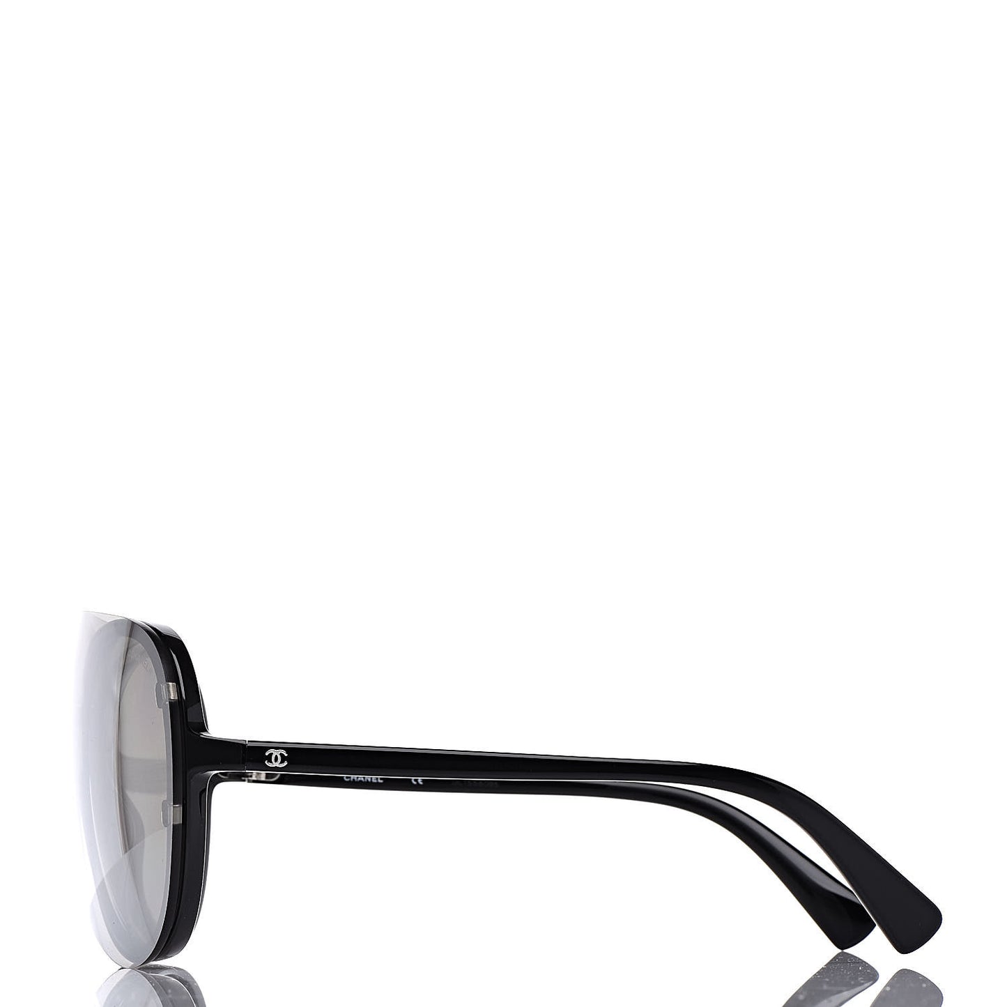Clip On Sunglasses 71230 Mirror Grey Black