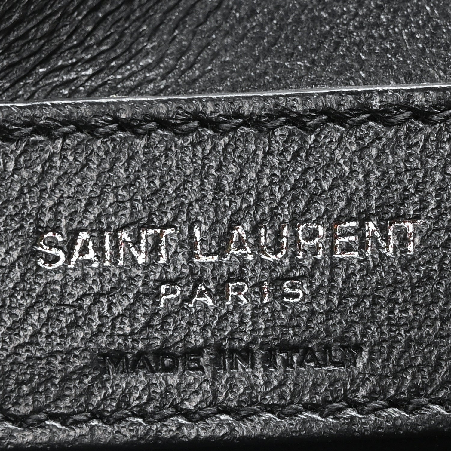Saint Laurent Crinkled Calfskin Matelasse Monogram Baby Niki Chain Satchel Black 6 of 10