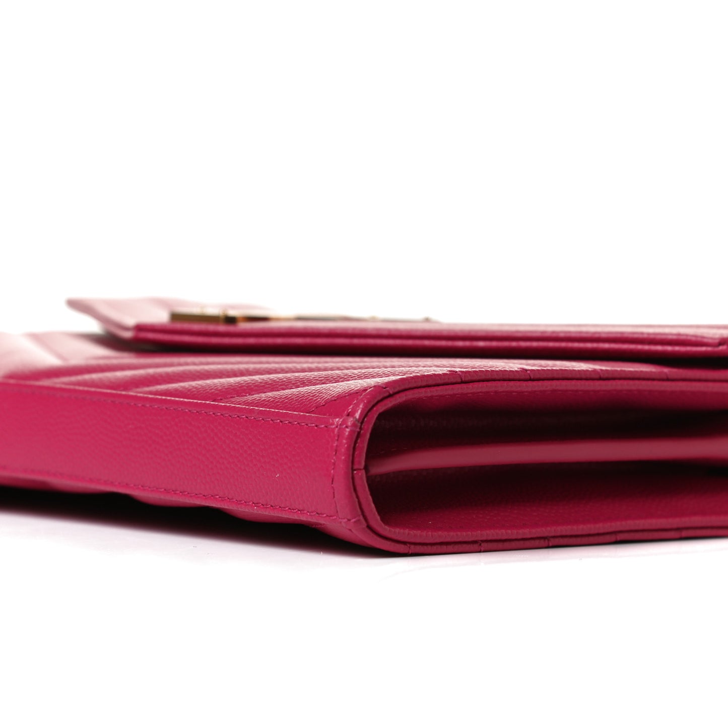 Grain De Poudre Matelasse Chevron Monogram Chain Wallet Bubblegum