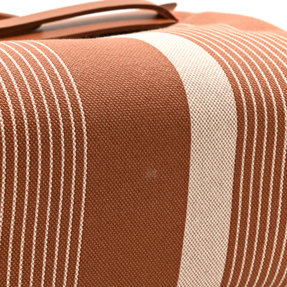 Hermes Vache Hunter Toile H Vibration Herbag Zip Retourne 31 PM Fauve Ecru Beige 12 of 12