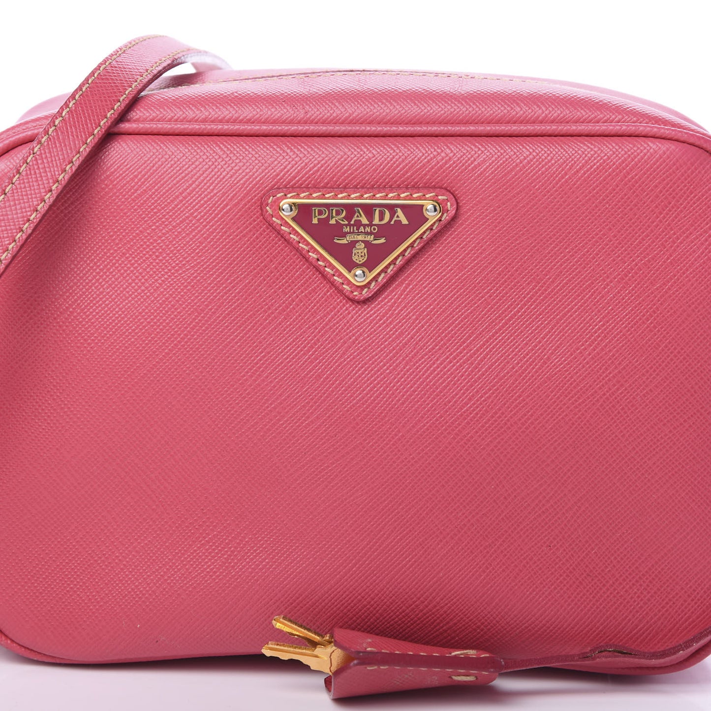 Saffiano Camera Crossbody Peonia