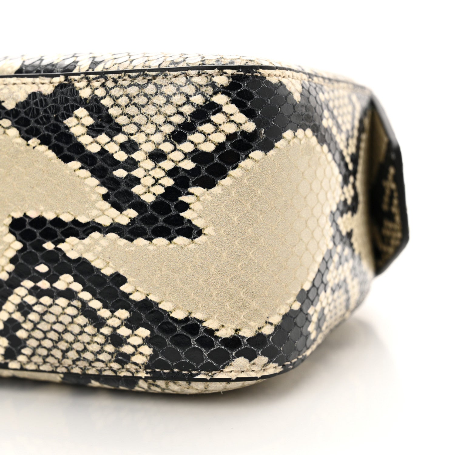 Khaite Calfskin Python Embossed Simona Shoulder Bag Natural 9 of 9