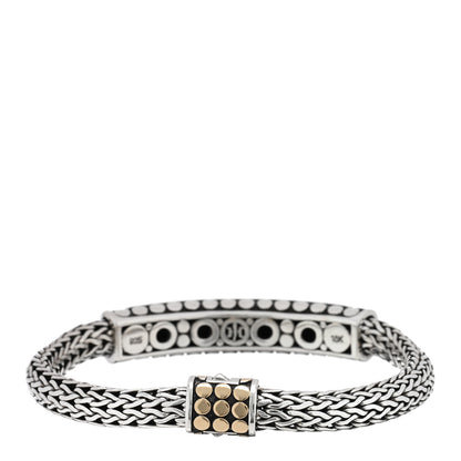 John Hardy Sterling Silver 18K Yellow Gold Dot Station Classic Chain Bracelet 2 of 3