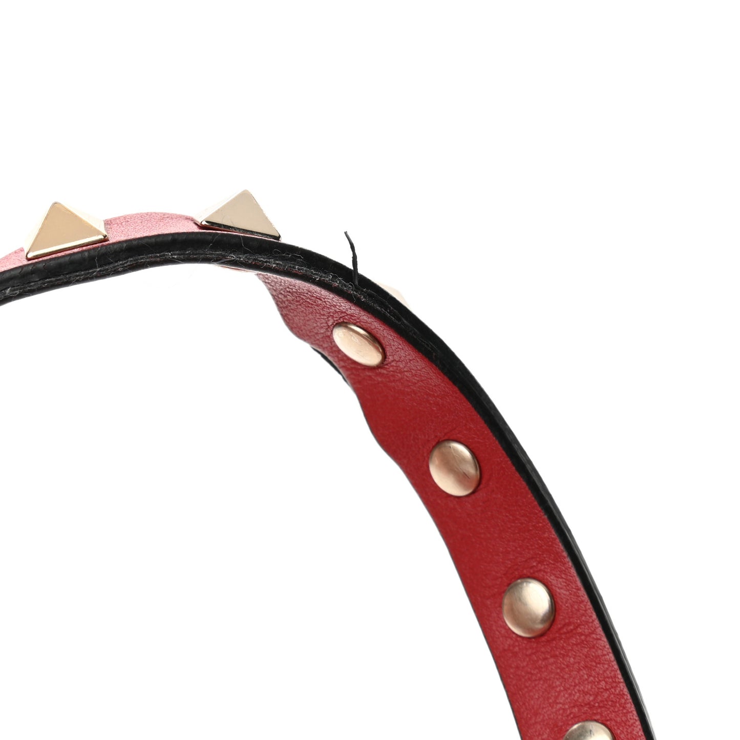 Vitello Small Rockstud Tote Rosso Valentino
