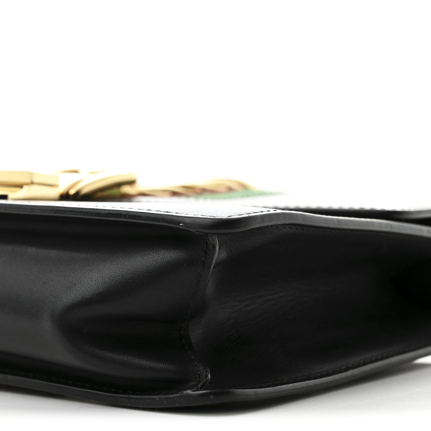 Gucci Calfskin Small Sylvie Shoulder Bag Black 10 of 12