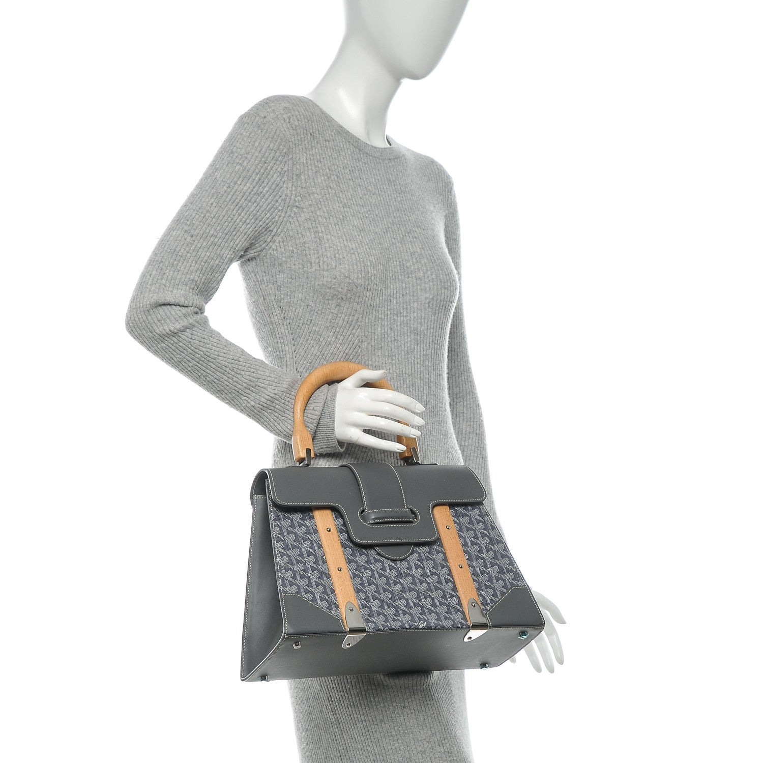 Goyard Goyardine Saigon MM Grey 2 of 9