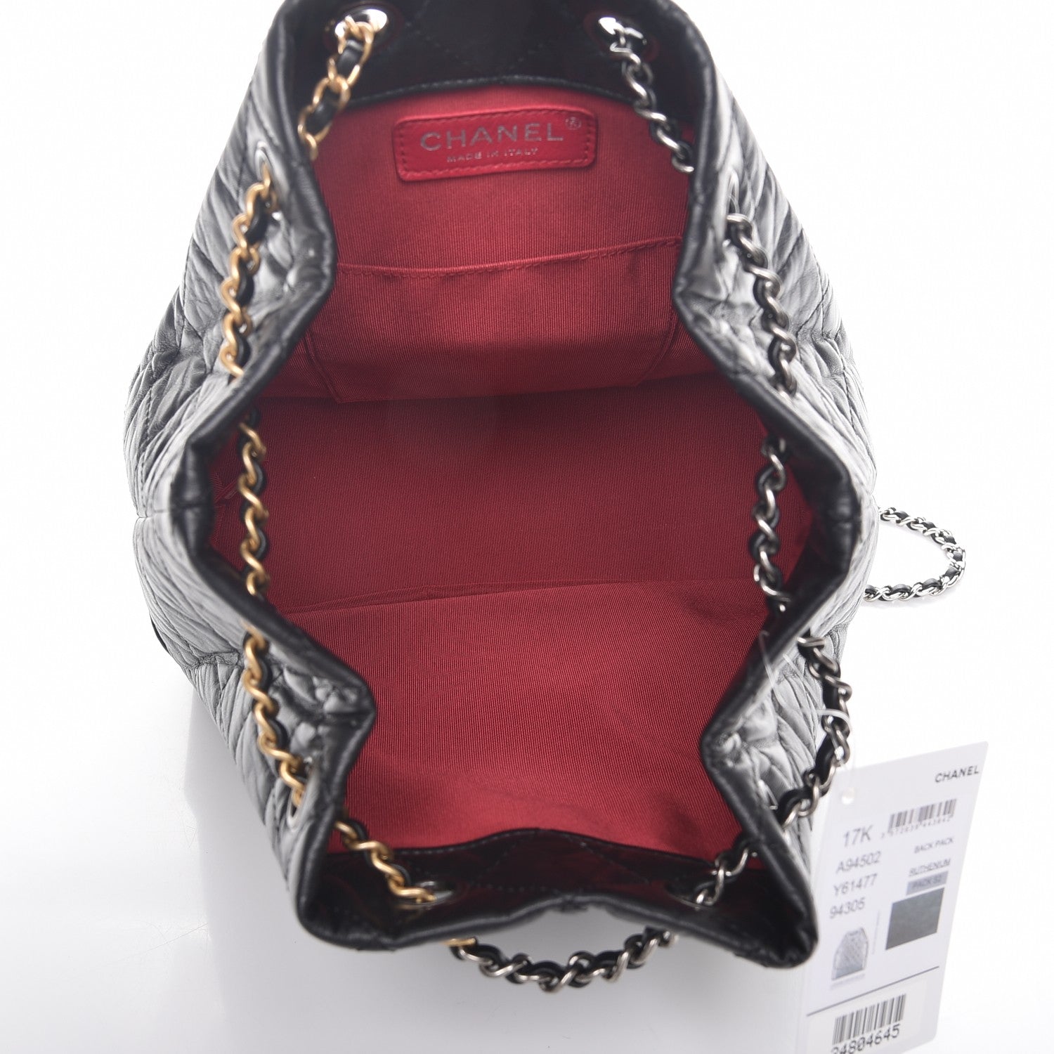 Chanel Aged Calfskin Quilted Gabrielle Backpack Black 5 of 8