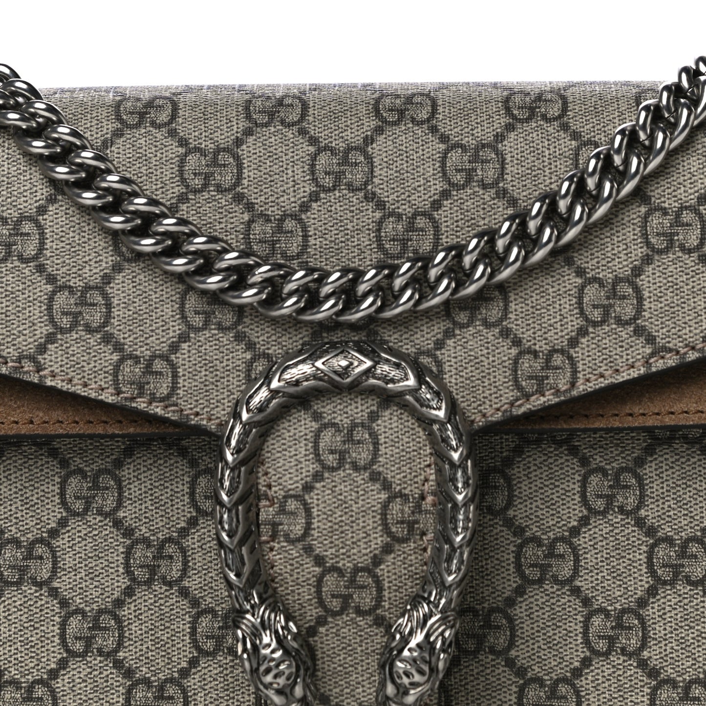 GG Supreme Monogram Small Dionysus Shoulder Bag Taupe