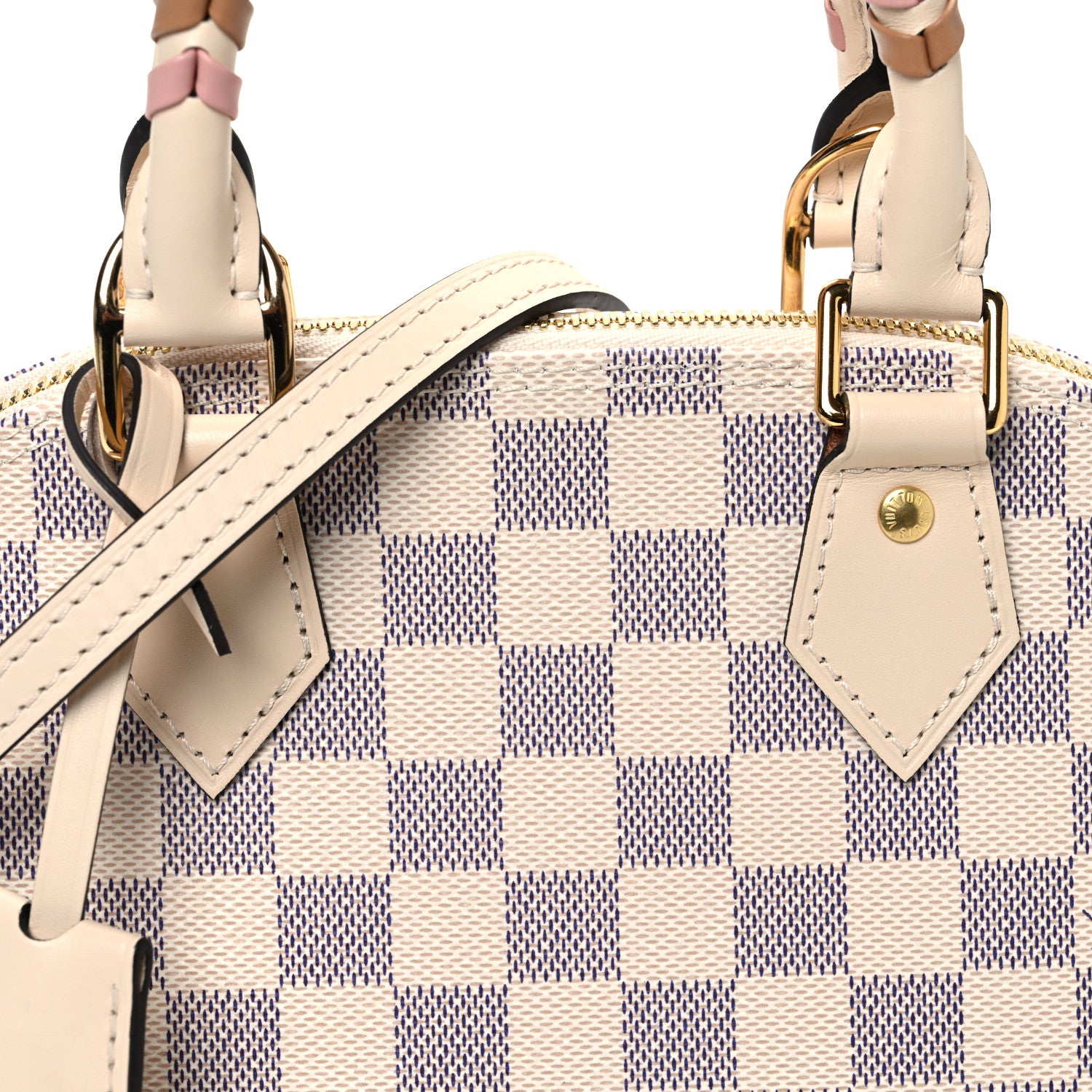 Louis Vuitton Damier Azur Braided Alma BB 7 of 10