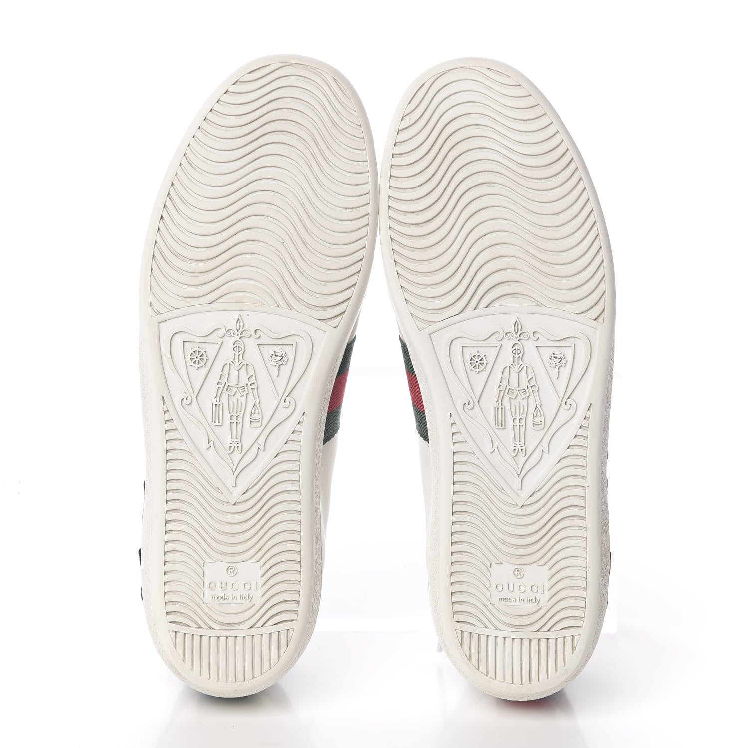 Gucci Calfskin Web Floral Embroidered Ace Sneakers 38 White 5 of 9
