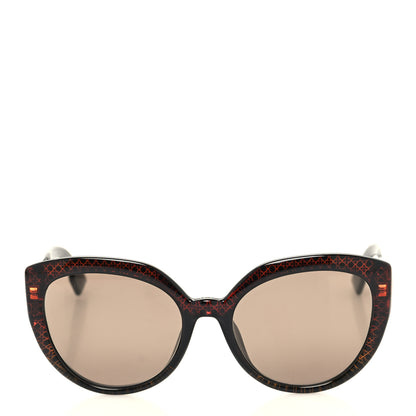Christian Dior Acetate DDiorF Cat Eye Sunglasses Brown 2 of 9