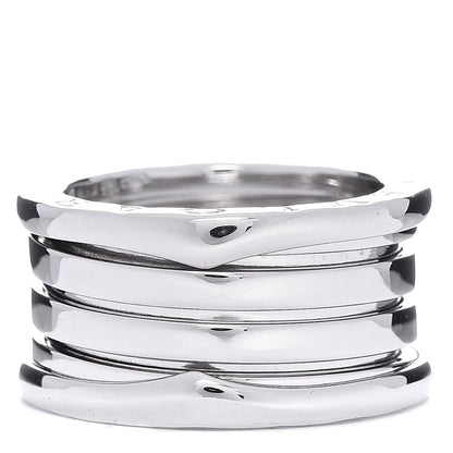 Bulgari 18K White Gold B.Zero1 4 Band Ring 51 5.75 3 of 5