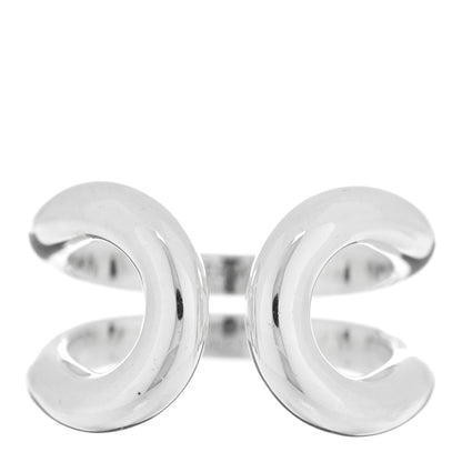 Hermes Sterling Silver Lima Ring 52 6 1 of 5